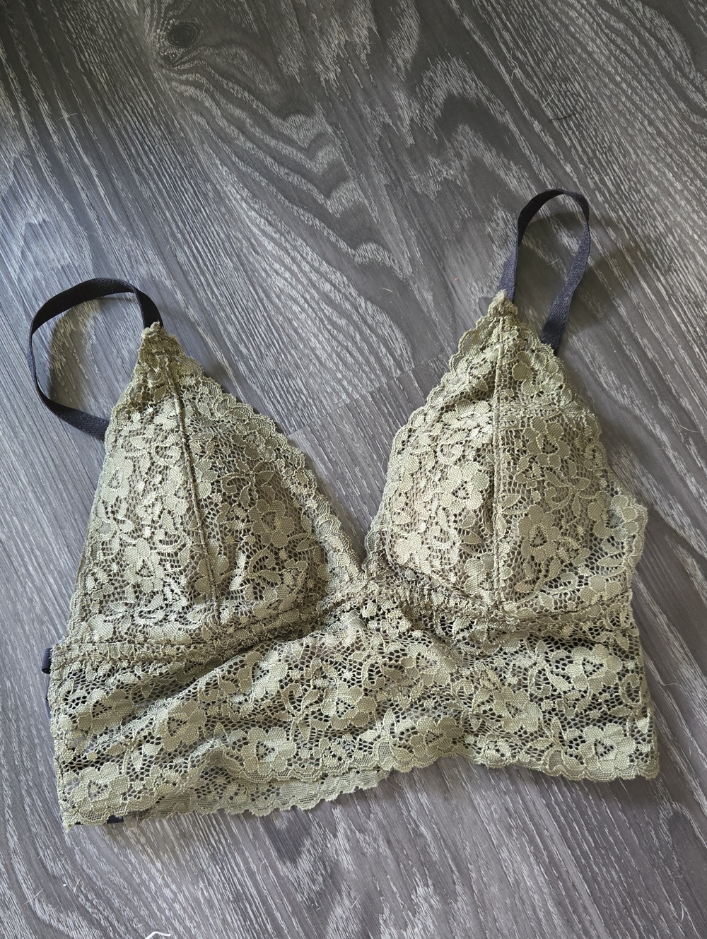 XOXO Bra Bralette , Size Small Color Safari Green